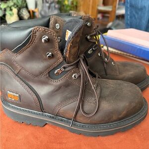 Timberland Men's Dark Brown Leather Boots